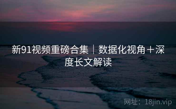 新91视频重磅合集｜数据化视角＋深度长文解读