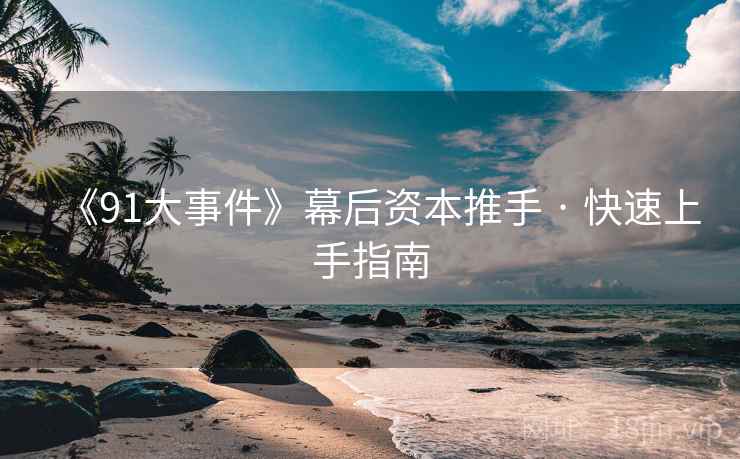 《91大事件》幕后资本推手 · 快速上手指南
